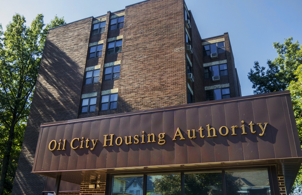 Oil City Housing Authority sign image
